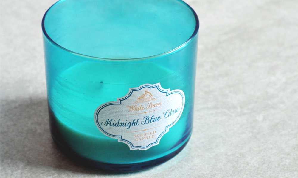 Midnight Blue Citrus BBW Candle Review