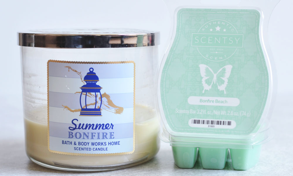 BBW Summer Bonfire Dupe - Scentsy Bonfire Beach - Melting With Michelle